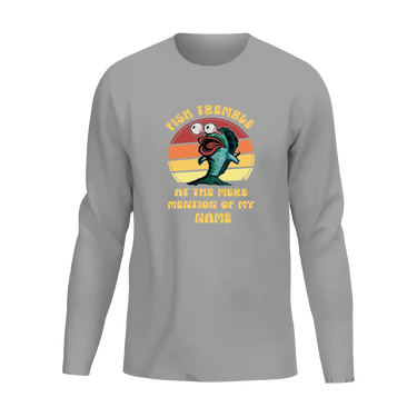 Fish Tremble Men Long Sleeve Shirt